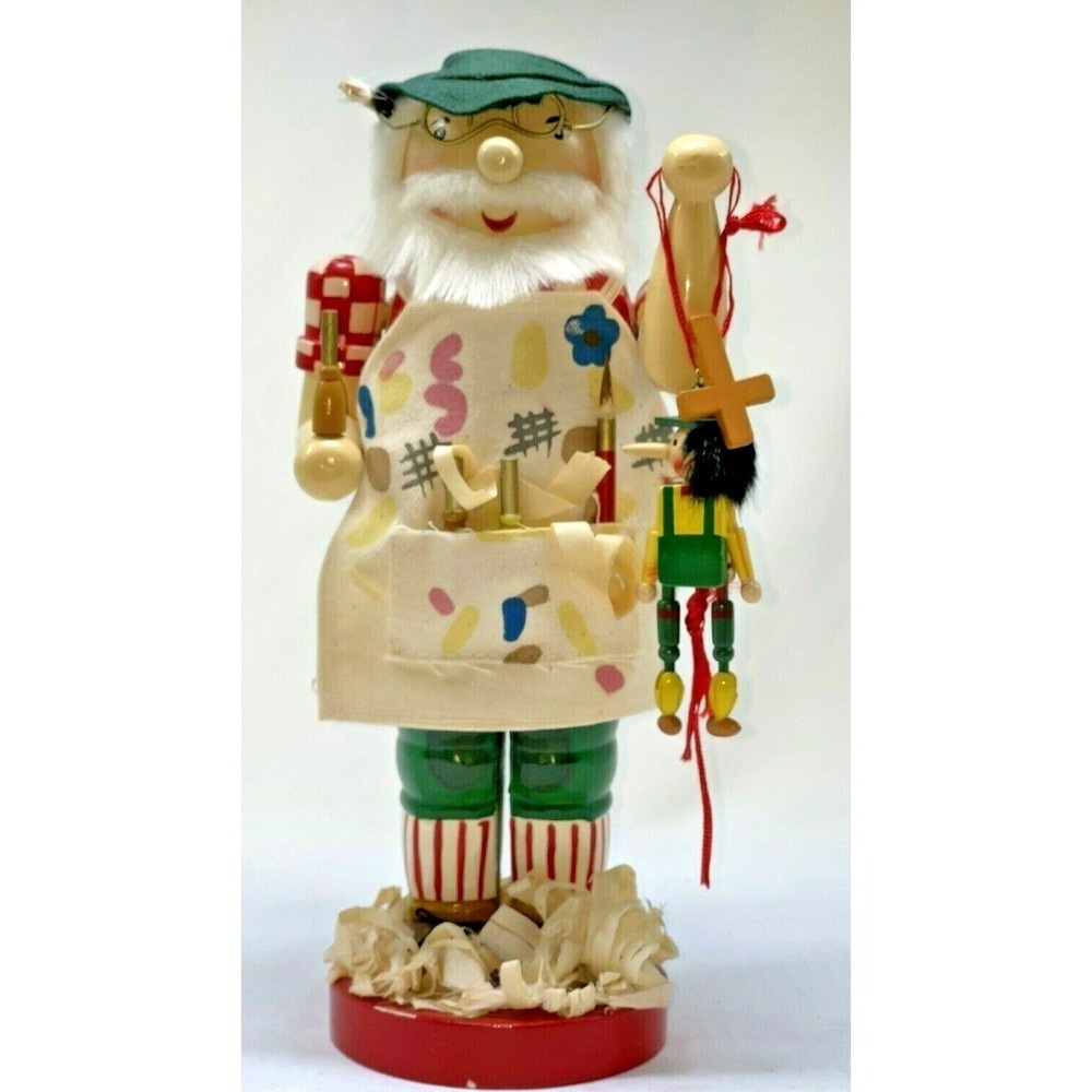 Kurt Adler Old World Nutcracker GEPETTO AT WORK 1999 Pinocchio Puppet Toy Maker